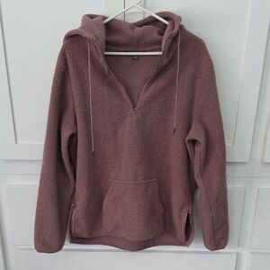 Eddie Bauer Women's Dusty Rose Fleece Hoodie